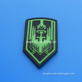 Soft Rubber Patch with Velcro Back Glow in The Dark Velcro Patch